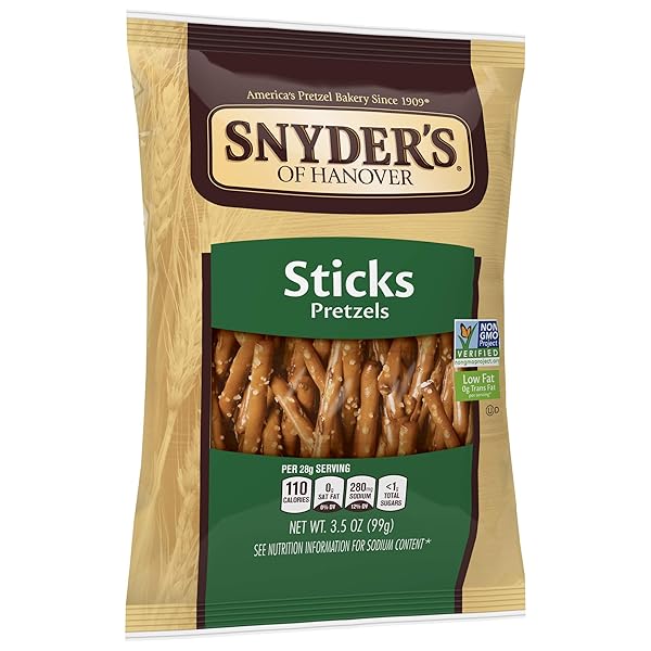 SNYDER’S OF HANOVER PRETZEL STICKS, 3.5 OUNCE