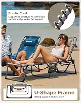 KingCamp Sun Lounger Five-Position Adjustable Backrest Garden Lounger view 5