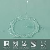 Furlinic Shower Curtain Anti Mould Waterproof Mint 85x180cm Polyester view 2