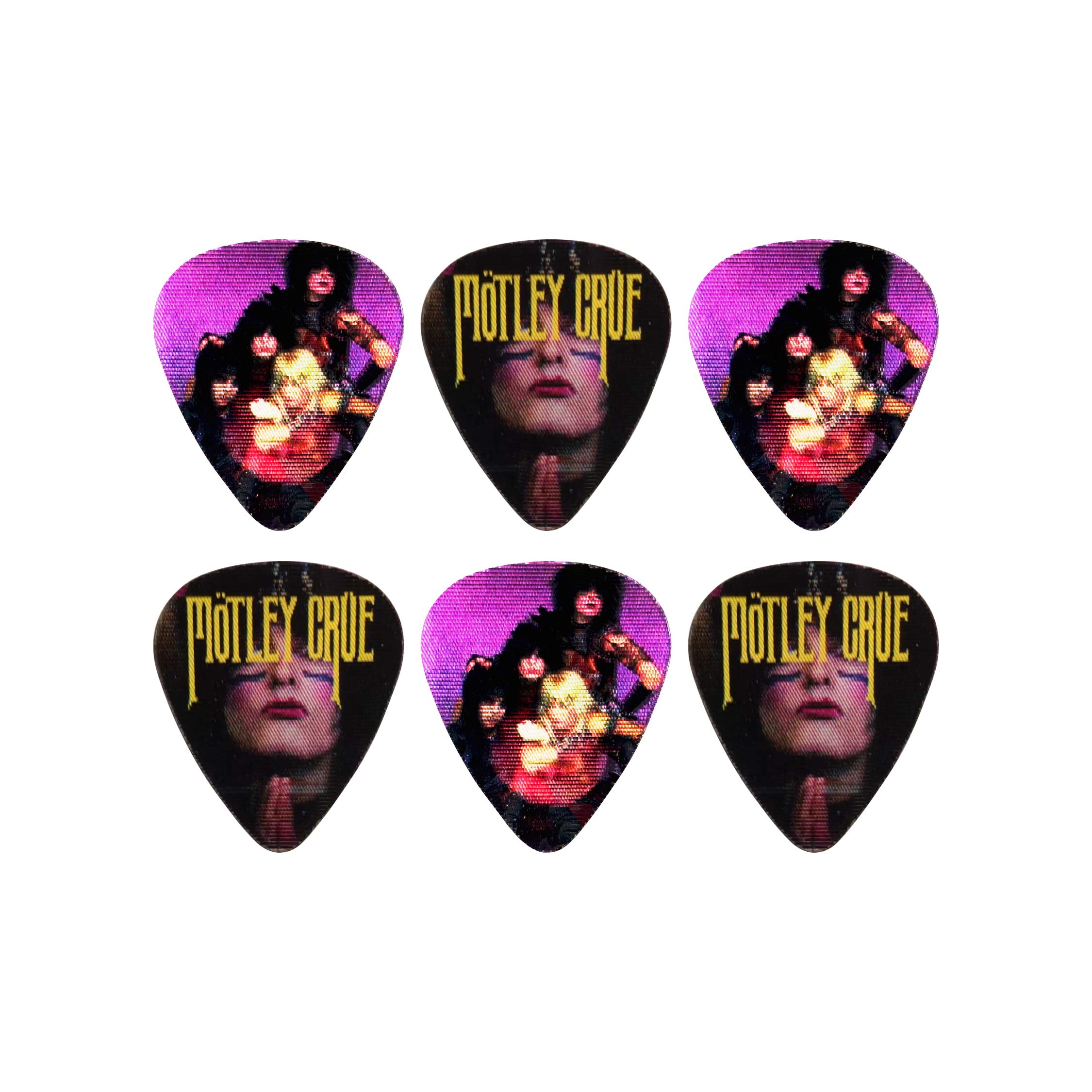 Perri's Leathers Ltd. LPM-MC2 - Motion Guitar Picks - The Crue - Name - Official Licensed Product - 6 Pack - MADE in CANADA.