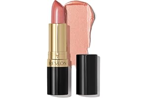 Revlon Lipstick, Super Lustrous Lipstick, Creamy Formula For Soft, Fuller-Looking Lips, Moisturized Feel, 405 Silver City Pink, 0.15 oz