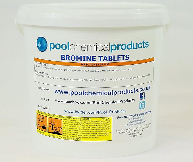 Bromine Tablets 5kg Swimming Pool Spa Hot Tub Amazon.co.uk Garden