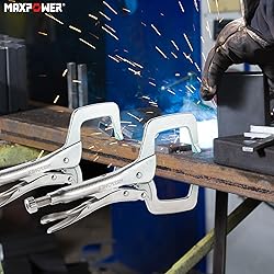 MAXPOWER 11-inch Locking C Clamp, Heavy Duty