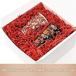 Wowxyz 1 LB Crinkle Cut Paper Shred Red Crinkle