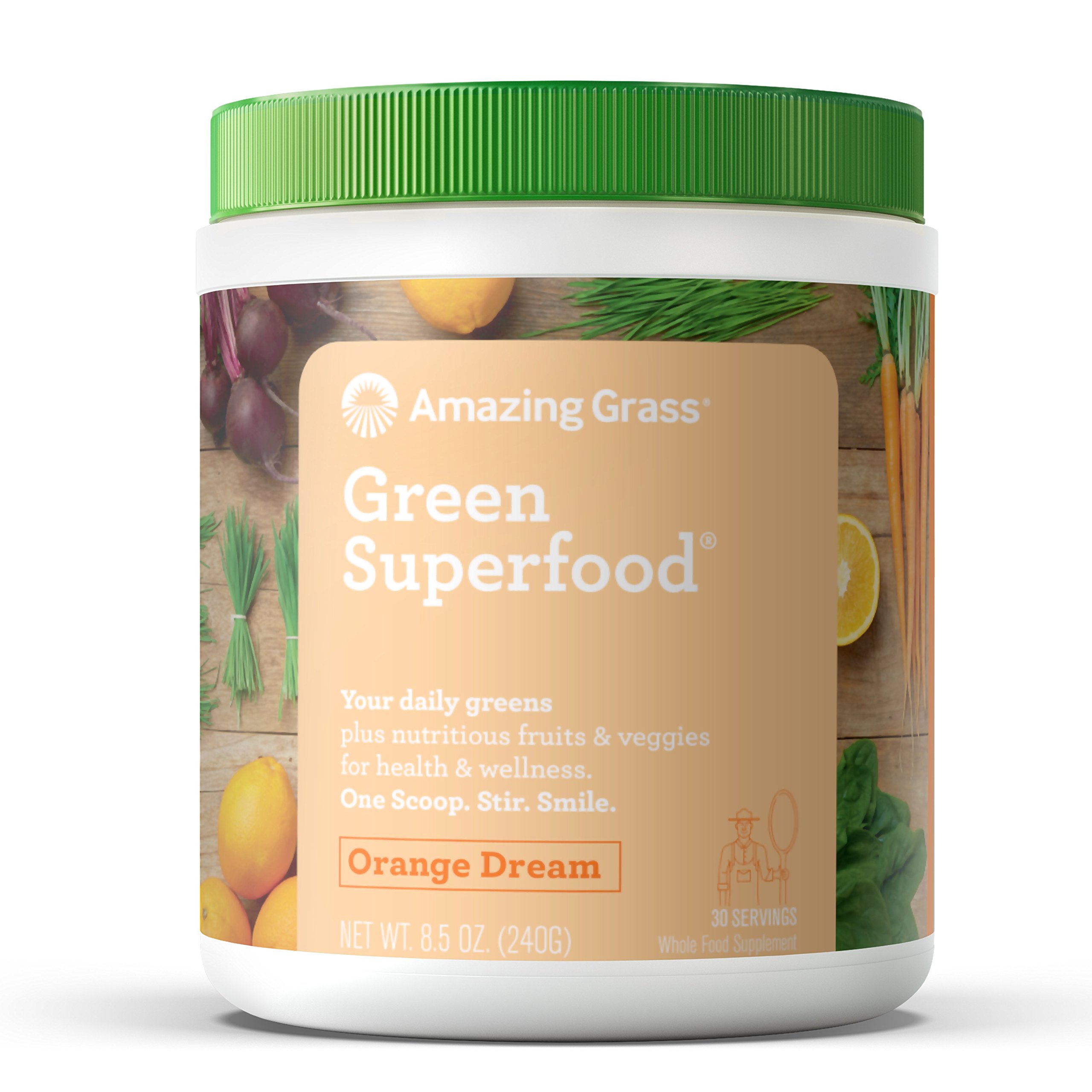 Amazing Grass Green Superfood Organic Powder with Wheat