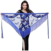 Women Belly Dance Hip Scarf Triangle Dance Belt Skirt with Fringe
