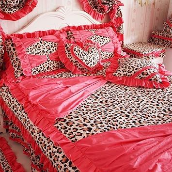 red and pink leopard print