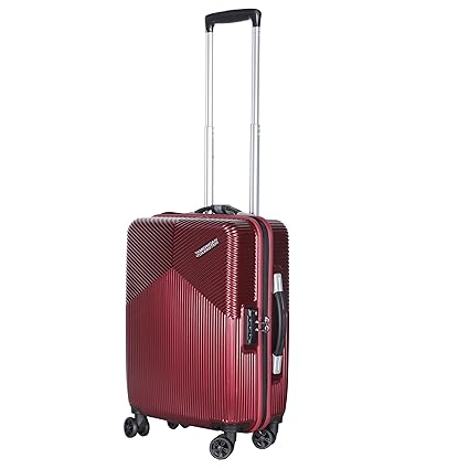 American Tourister Polycarbonate 56 cms Red Hardsided Cabin Luggage (FC6 (1) 00 001)