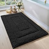 DEXI Bath Mat 60x90 cm Extra Soft Microfiber Non-Slip Machine Washable