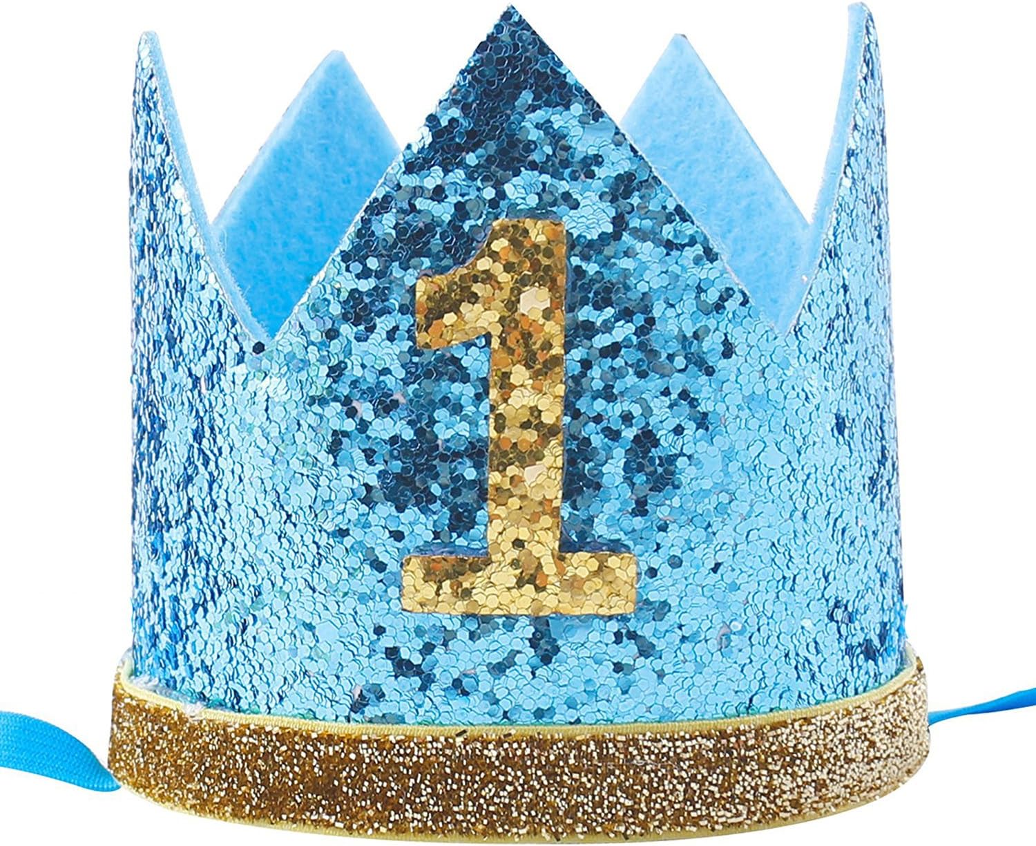 first birthday crown boy