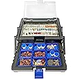 LINE10 Tools 500pc Rotary Tool Accessories Kit with Cantilever Storage Organizer Case Box Set, Compatible with Dremel, Versatile Rotary Tool Attachments and Bits for DIY Projects