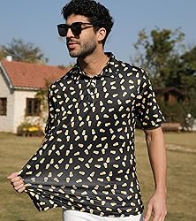 Fanient Mens Golf Shirts Dry Fit Polo Shirt Beer