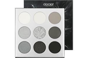 docolor Eyeshadow Palette 9 Colors Black Eyeshadow Gemstone Shadow Palette Highly Pigmented Mattes Shimmers Smokey Glitter Cream Colorful Powder Blendable Long Lasting Waterproof Makeup Palette