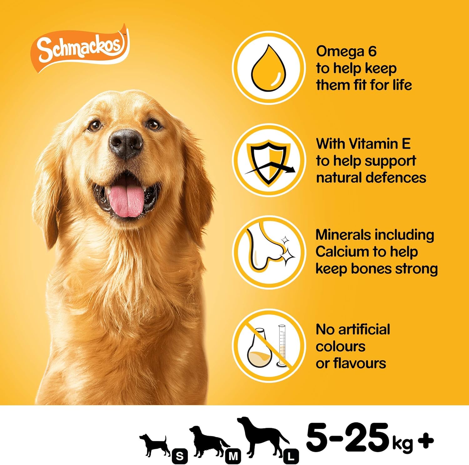 Pedigree Schmackos Fish Mix - Dog Treats - Variety of Fish Flavours - 180 Stripes (Pack of 9), 87.78 g (Pack of 9) - Image 4