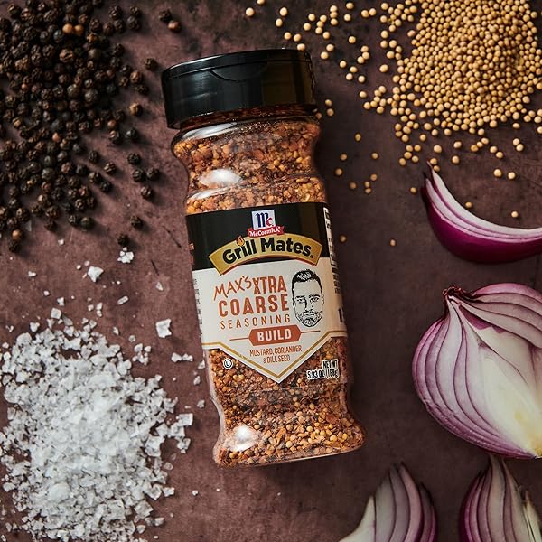 MCCORMICK GRILL MATES MAX’S XTRA COARSE SEASONING, 5.93 OZ