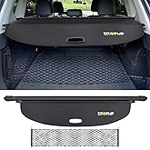 ZTGPMP Cargo Cover for 2026 Nissan Rogue S SV SL Platinum | Accessories for 2026 Nissan Rogue Trunk Cover, Carbon Fiber Leather + Net, Not Fit Nissan Rogue Select or Rogue Sport