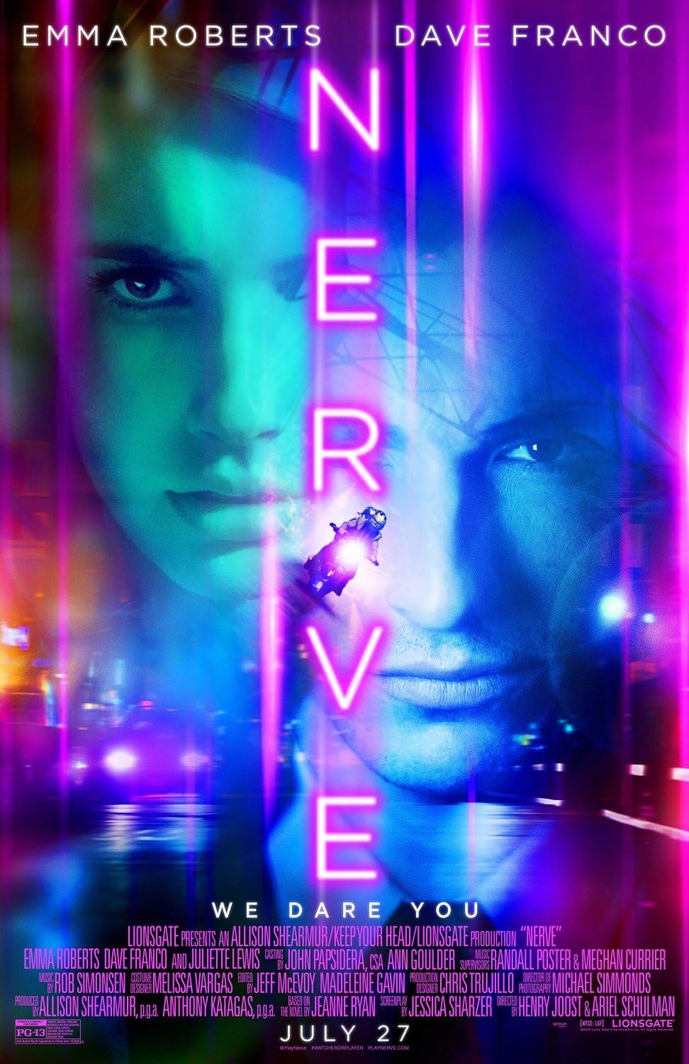 Nerve (2016) merupakan film bergenre thriller-fantasy yang digarap oleh Lionsgate Studio