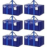 6 Pack Extra Heavy Duty Large Moving Bags with