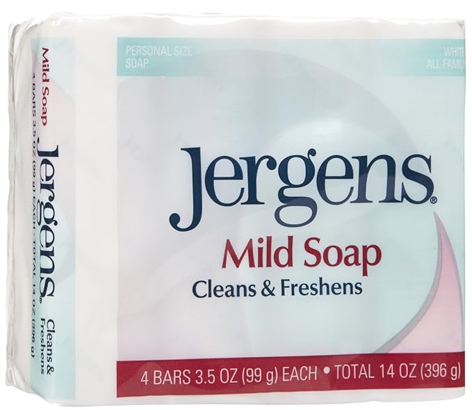 Jergens Mild Soap 4 Pack Bath Soaps Beauty