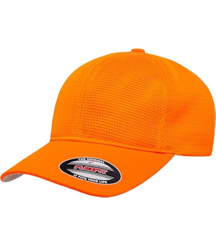 Flexfit 6277 Wooly Combed Twill Cap - Large/XLarge (Orange) at