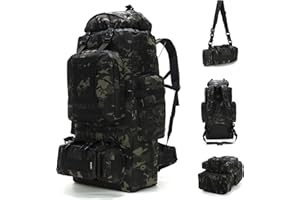 King'sGuard 100L Camping Hiking Backpack Molle Rucksack Military Camping Backpacking Daypack