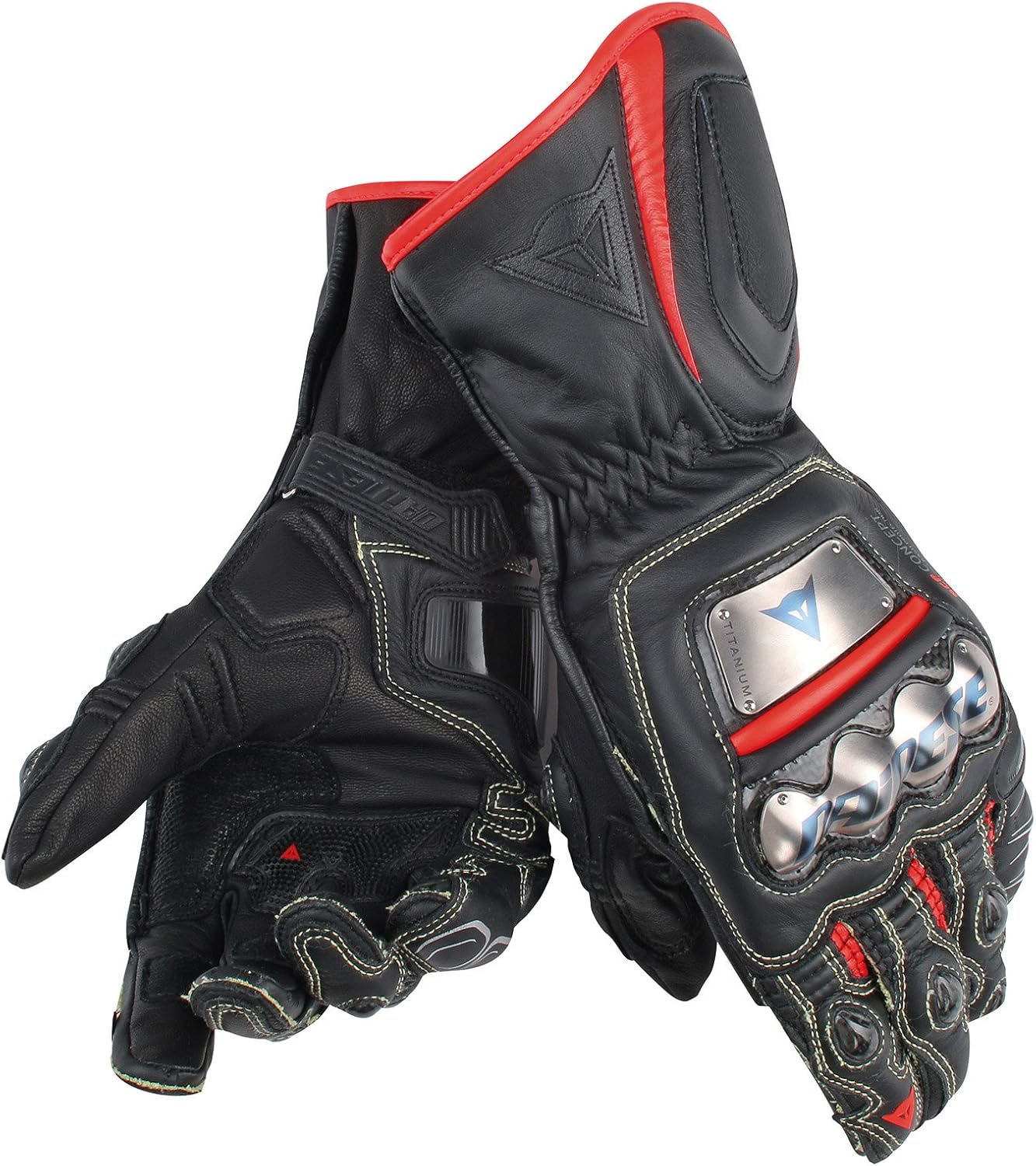 DaineseFULL METAL D1 Gloves, Black/RedFluo, Size XL Amazon.co.uk