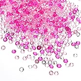 PATIKIL 4000 Pieces Transparent Diamond Crystal 4mm Acrylic Wedding Diamonds Table Scatter Confetti Vase Fillers Gems for Table Centerpiece Bridal Shower Party, Pink Clear