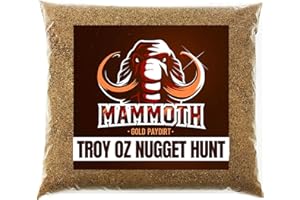 MAMMOTH PAYDIRT Mammoth 'Troy Ounce Nugget Hunt' - Gold Nugget Paydirt Panning Concentrate Pay Dirt Bag - Gold Prospecting