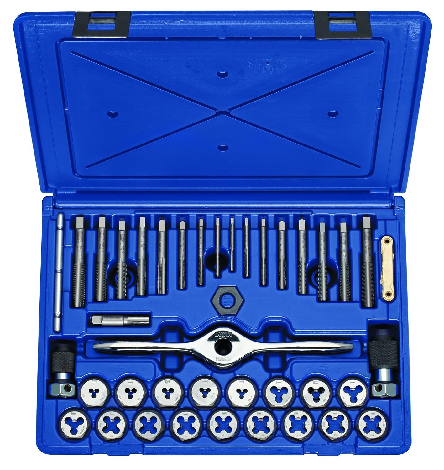 Irwin Tools 1835092 Performance Threading System Plug Tap and Die Set -Metric, 40-Piece