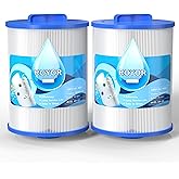 ROYOR PAS50SV Hot Tub Filter - Compatible with Excel Filters XLS-604 Artesian Spa Filters, Hot Tub Filter Replacement for Filbur FC-0311, 6CH-502, PAS50sv-F2M, 50 Sq.ft Artesian Spa Filter, 2 Pack