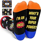 HAPPYPOP Funny Socks for Him - Gifts for Uncle Dad Husband Brother, Novelty Socks for Men