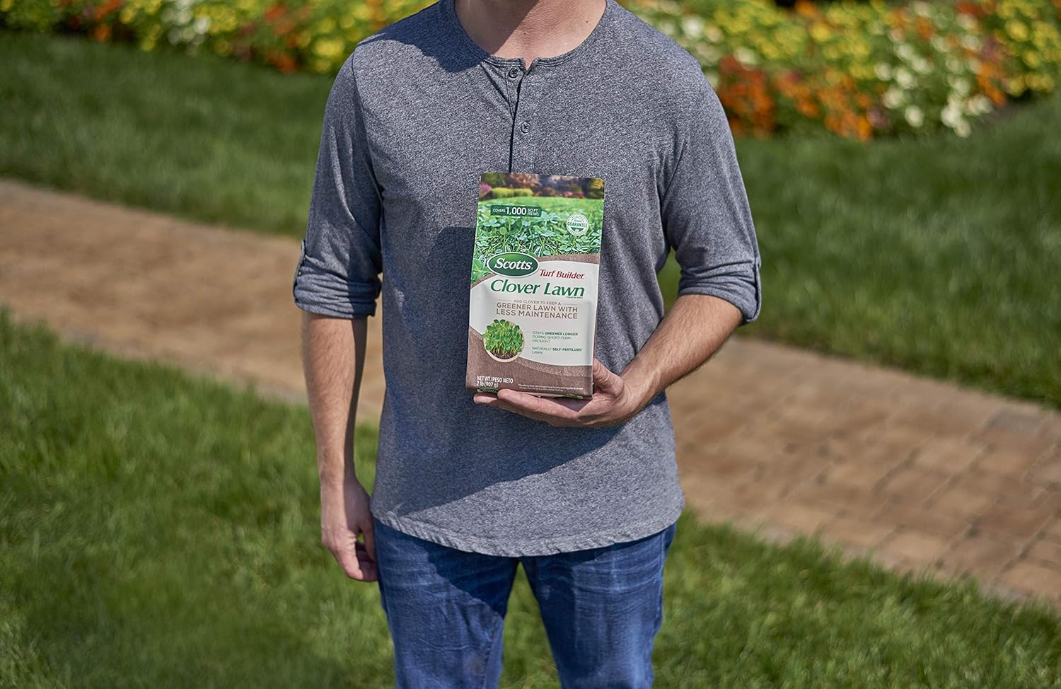 Scotts Turf Builder Clover Lawn, 2 lb. : Garden & Outdoor