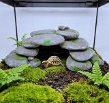 M2cbridge Pebble Arch Reptile Cave Hideout Ledge 3in H 9in L 5in W view 5
