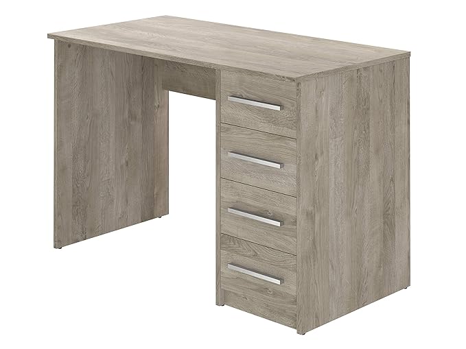 Movian Idro moderner Schreibtisch mit 4 Schubladen, 56 x 110 x 73, Eiche Optik