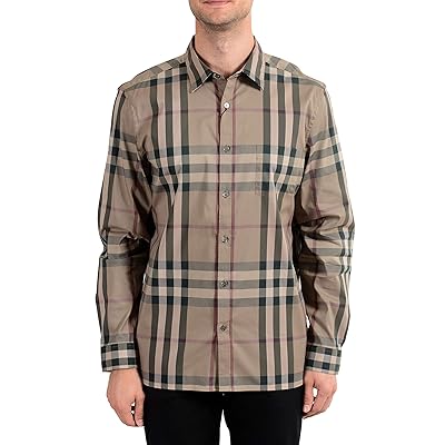 BURBERRY Camisa A cuadros Elástica con Botón Guatemala Ubuy