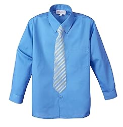 Spring Notion Big Boys' Cotton Blend Dress Shirt
