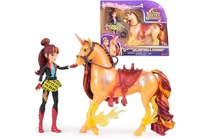 Unicorn Academy, Valentina & Cinder Power of Friendship Set, Easter Gifts Idea, Dolls & Unicorn Toys, Includes Translucent Sa