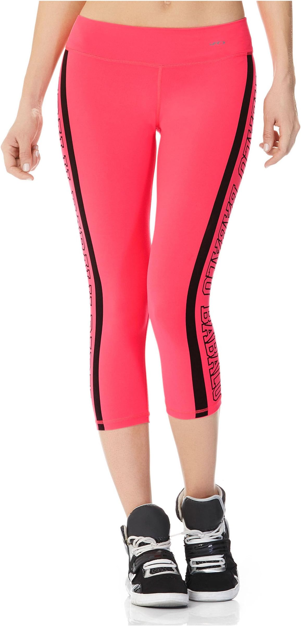 Babalu Fashion Printed Workout Capri Length Leggings for Women Running Colombian