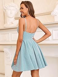 Ever-Pretty Women's Summer Dresses Glitter V Neck