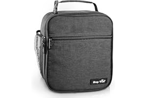 Hap Tim Lunch Bag for Men, Insulated Lunch Box for Men & Kids,Boite a Lunch Homme, Suitable ​for Work, Dark Grey(CA18654-DG)