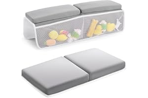 JOY ANAN Baby Bath Kneeler and Elbow Rest Pad Set, Bathtub Kneeling Pad, Baby Accessories for Bath, Relieve Your Knees and Elbows