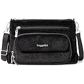 Baggallini Original Everyday 11x7.5 Crossbody Bags Rfid Protected Lightweight Nylon Zippered Travel Purse