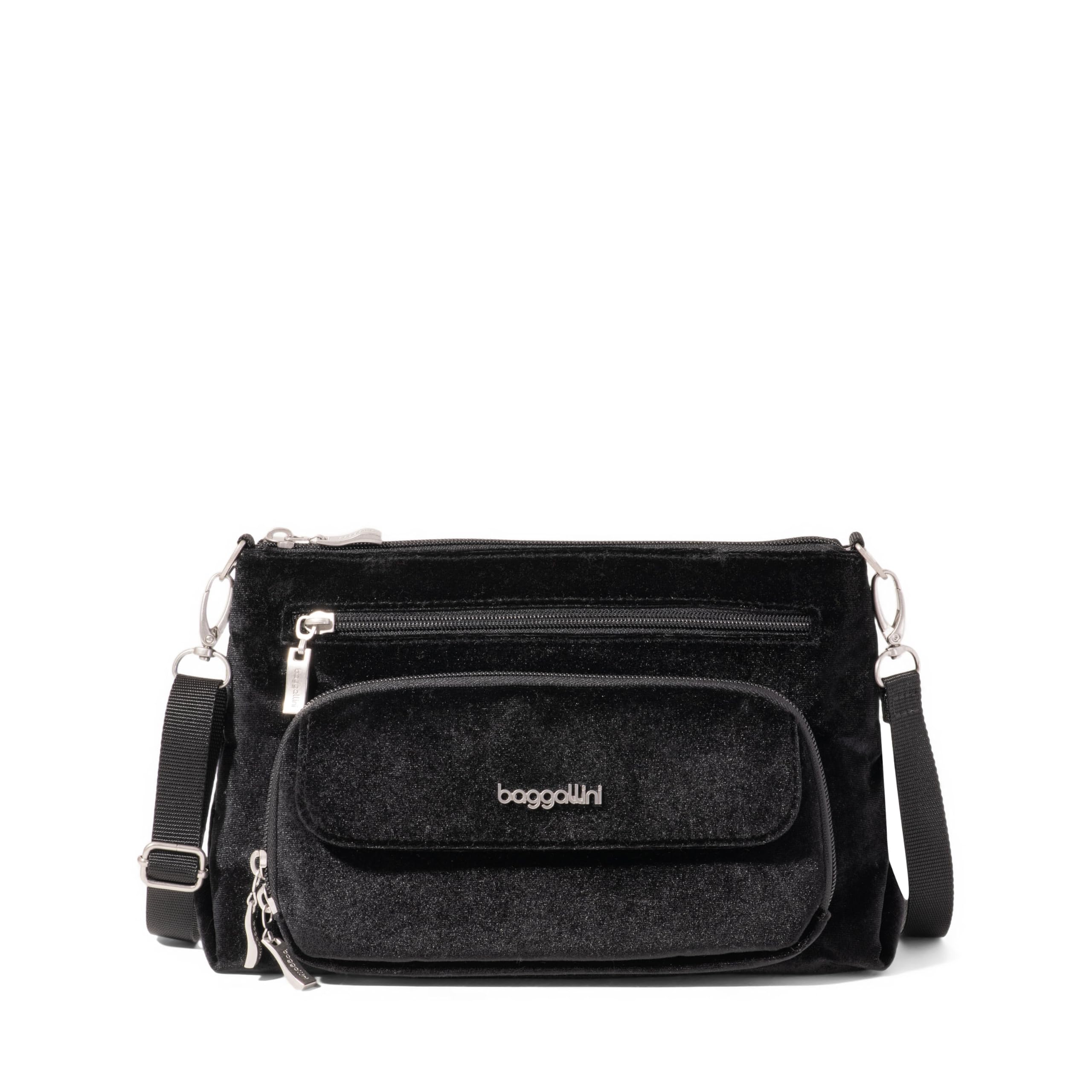 Baggallini Original Everyday 11x 7.5 Crossbody Bags for Women RFID Protected Lightweight Nylon Zippered Travel Purse Image Baggallini Original Everyday 11x 7.5 Crossbody Bags for Women RFID Protected Lightweight Nylon Zippered Travel Purse Image