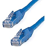 StarTech 20ft CAT6 Ethernet Cable - Blue CAT 6 Gigabit Ethernet Wire -250Mhz 100W PoE RJ45 UTP Network Patch Cord Snagless wi
