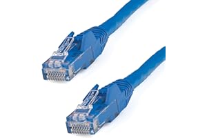 StarTech.com 6ft CAT6 Ethernet Cable - Blue CAT 6 Gigabit Ethernet Wire -650MHz 100W PoE RJ45 UTP Network/Patch Cord Snagless