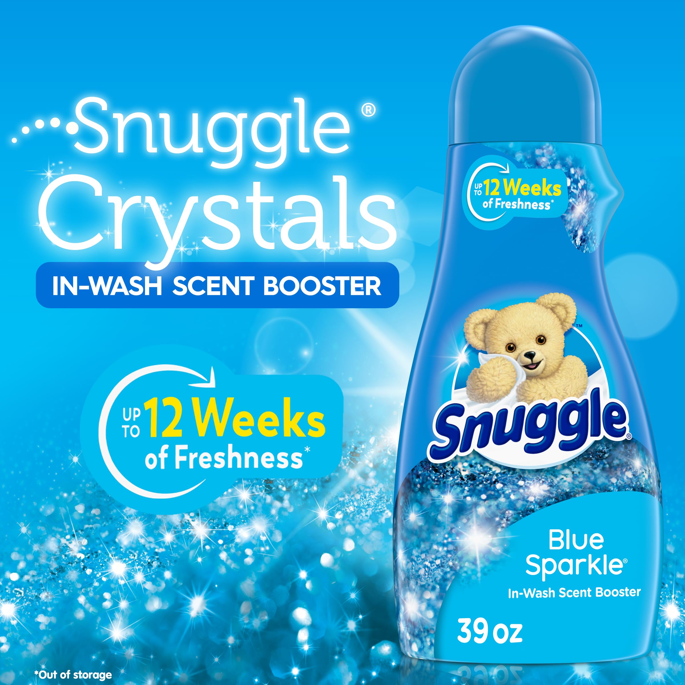 Snuggle In Wash Scent Booster, Blue Sparkle, 39 Ounce (Packaging May Vary)