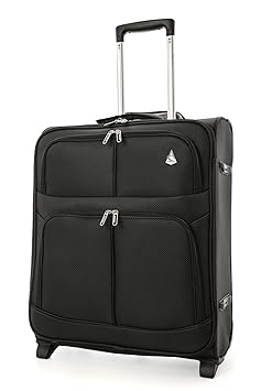 Aerolite 56x45x25 easyJet, British Airways, Jet2, Wizz Air Maximum Höchstbetrag 2 Rollen 60L Leichtgewicht Handgepäck Trolley