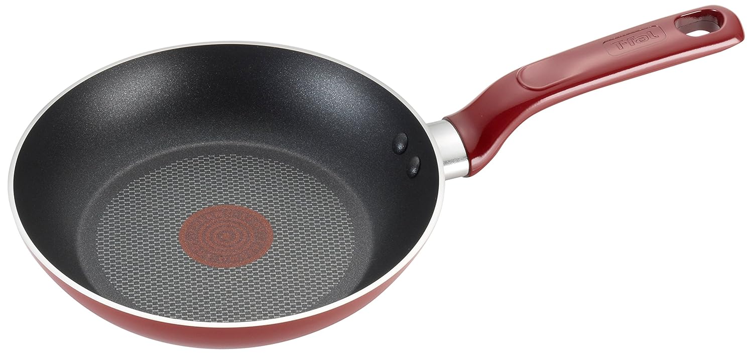 8Inch Red Tfal C91202 Excite Nonstick ThermoSpot Dishwasher Safe
