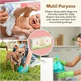 Bambi Baby 300pc Biodegradable Nappy Bags Eco Friendly Compostable view 6