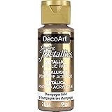 DecoArt Dazzling Metallics 2-Ounce Champagne Gold Acrylic Paint